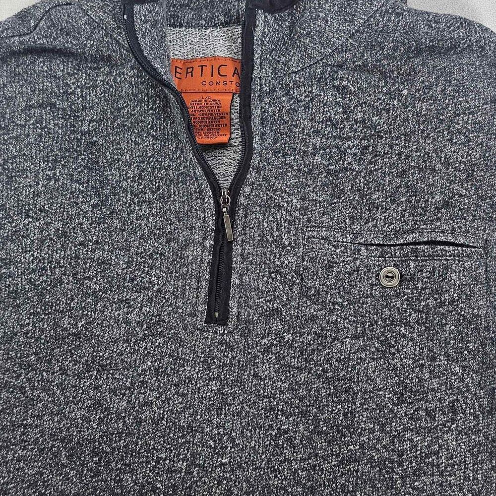 Vertical Comstock Men's Gray Long Sleeved Shirt -  Size Men's Large.
